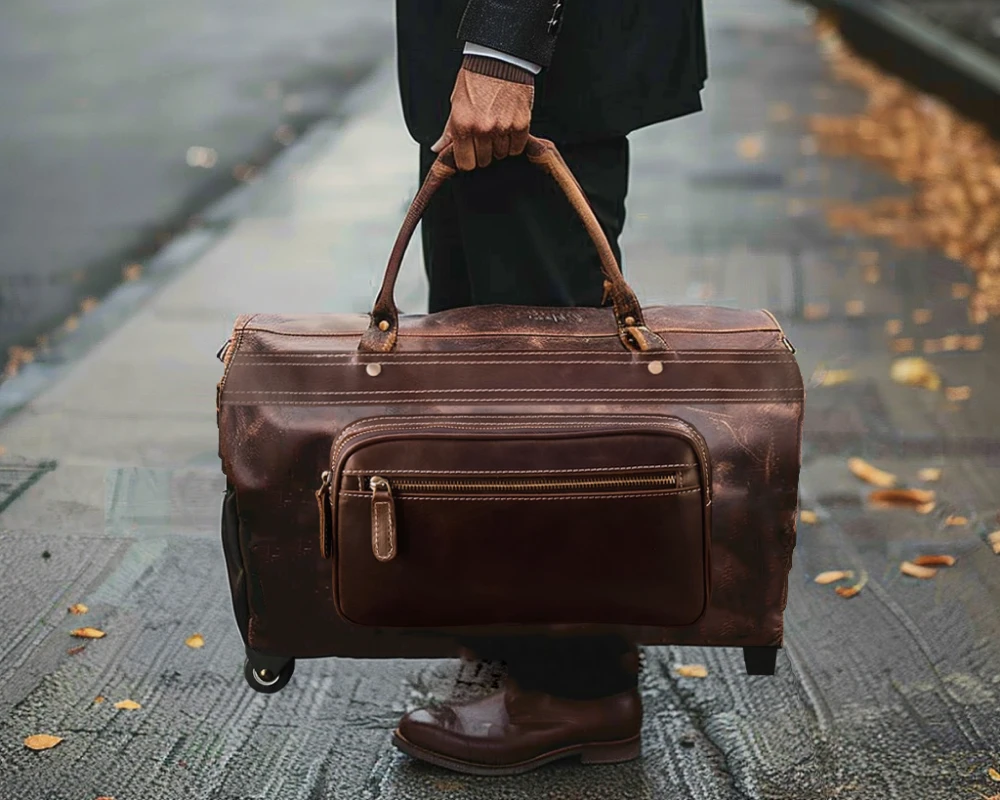 leather carry on travel bags